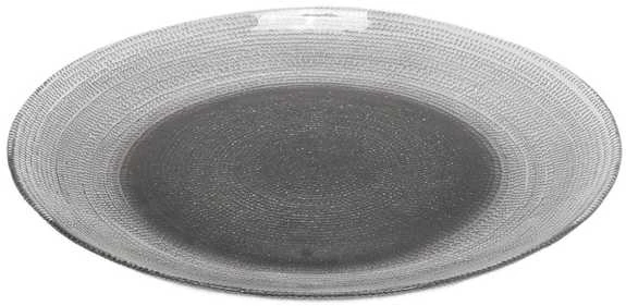 Home Styling Collection LAKRIS plokščio stiklo plokštė, Ø 28 cm