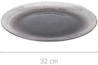 Home Styling Collection LAKRIS plokščio stiklo plokštė, Ø 32 cm
