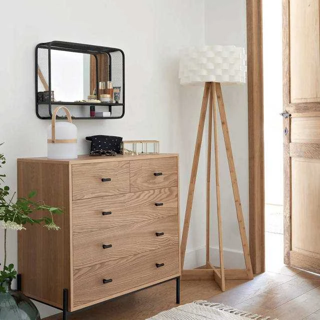 Atmosphera Lamp Bambuko toršeras - baltas, aukštis 150 cm