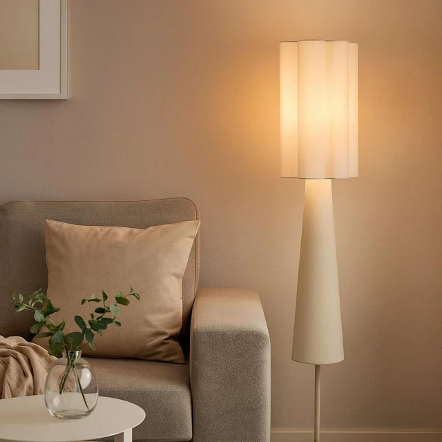 Atmosphera Lamp BLANCA toršeras, Ø 28 x 124 cm, smėlio spalvos