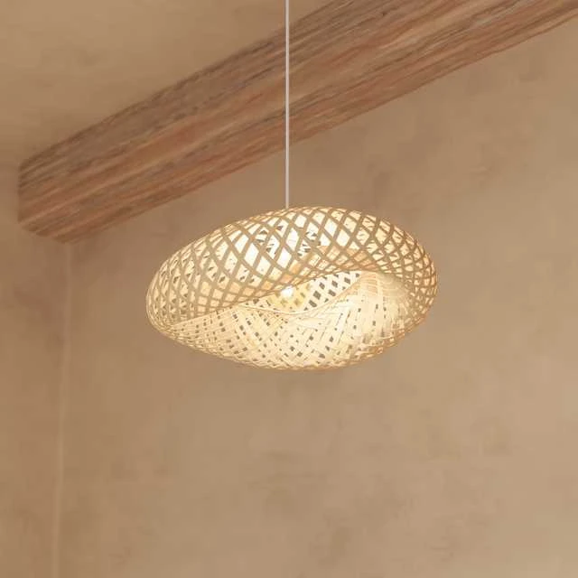 Atmosphera Lamp BOHO lempa virš stalo BEDDY, bambukas, 51 cm