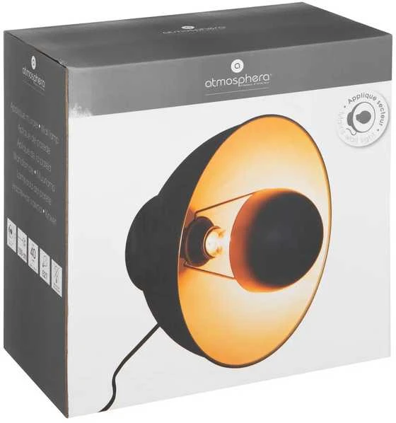 Atmosphera Lamp LAHTI sieninis šviestuvas su metaliniu gaubtu, Ø 29 cm