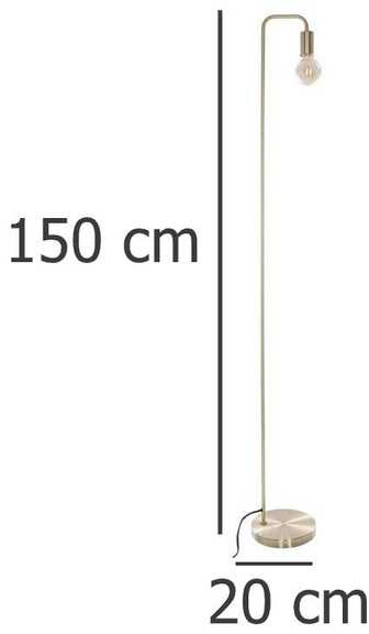 Atmosphera Lamp Metalinis toršeras svetainei, modernus, aukso spalvos.