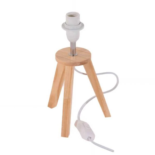 Atmosphera Lamp Naktinis šviestuvas vaikų kambariui arba miegamajam 31 cm rožinės spalvos medžio ir audinio