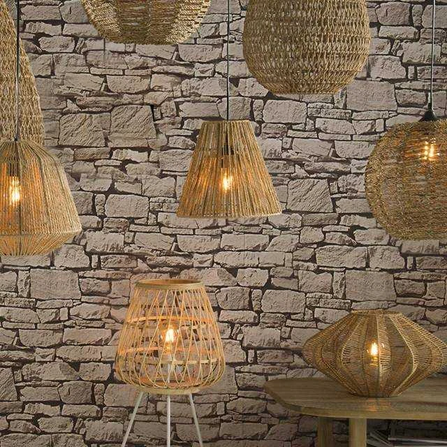 Atmosphera Lamp Pakabinamas šviestuvas su metaliniu ir popieriniu šviestuvu, Ø 30 cm, smėlio spalvos