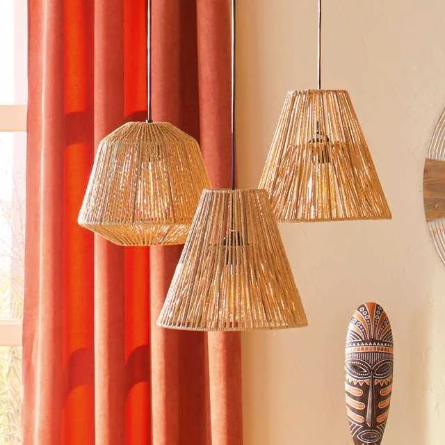 Atmosphera Lamp Pakabinamas šviestuvas su metaliniu ir popieriniu šviestuvu, Ø 30 cm, smėlio spalvos