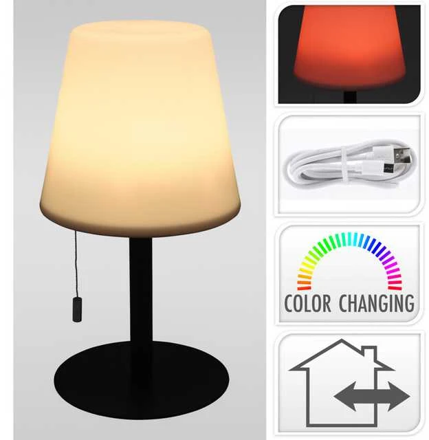 Belideco Mondex LAMPA ZMIENIAJĄCA KOLOR MATOWA JUODA