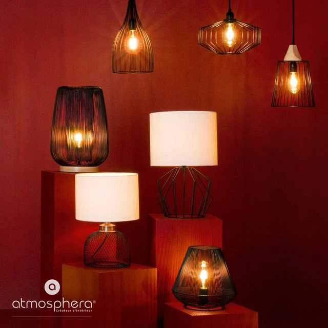 Atmosphera Lamp Stalinė lempa EMIE su baltu gaubtu