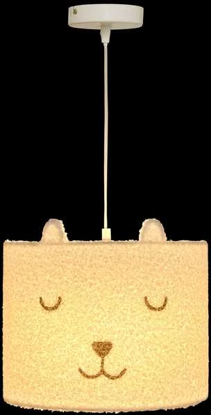 Atmosphera Lamp Lubinis šviestuvas vaikų kambariui TOXEY, meškiukas su ausytėmis, Ø 28 cm