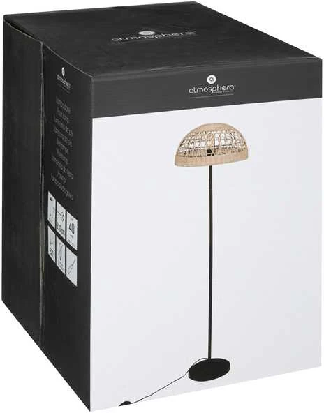 Atmosphera Lamp RORY toršeras su pintu gaubtu, Ø 40 x 150,5 cm