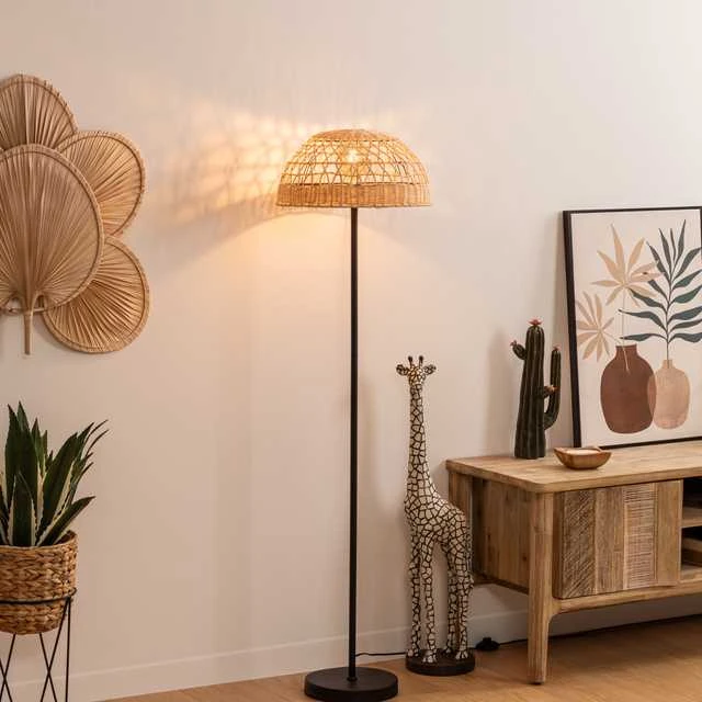 Atmosphera Lamp RORY toršeras su pintu gaubtu, Ø 40 x 150,5 cm