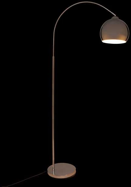 Lamp FLORIS arkinis toršeras, metalinis, sidabro spalvos, 177 cm