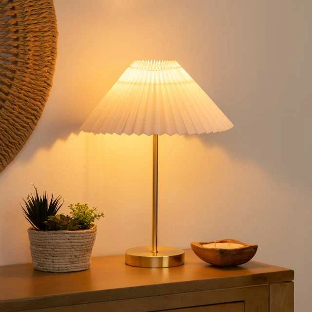 Atmosphera Lamp JILING origami stalinė lempa su klostuotu gaubtu, Ø 37 cm