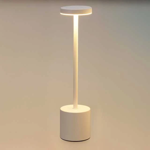 Home Styling Collection Lamp LED stalinė lempa su įkraunama baterija, metalinė, 34 cm