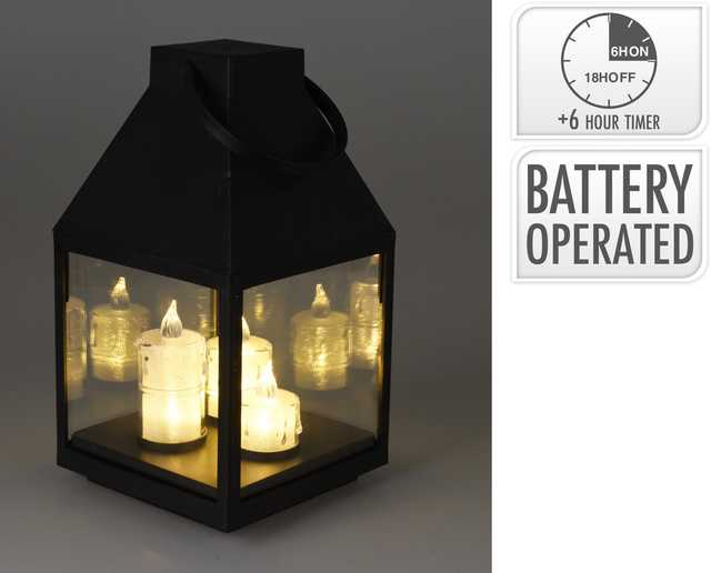 Ambiance Light Aplinkos šviestuvas ADVENTO ŽIBINTAS RORATY LED 25CM 3 ŽVAKĖS 7094559