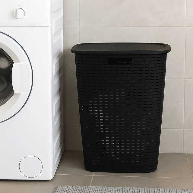 Storage Solutions Skalbinių krepšys iš perdirbto plastiko, 53 l