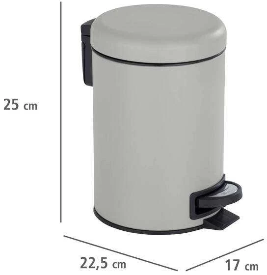 LEMAN Matinis vonios krepšelis šviesiai rudas, šiukšliadėžė, 3 l, WENKO