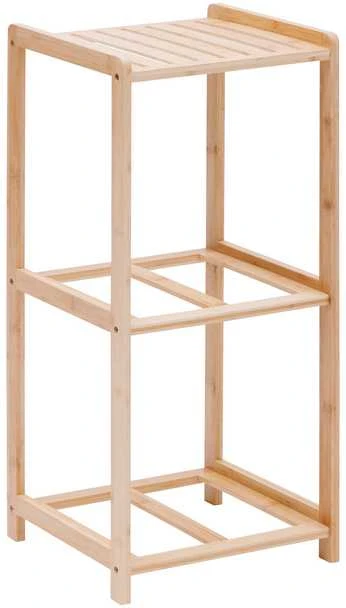 5five Simply Smart TIDY bambuko lentyna su dviem medžiaginiais krepšeliais, 34,7 x 33 x 77,5 cm