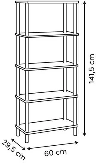 5five Simply Smart COME pastatoma lentyna, 5 lygiai, 141,5 cm