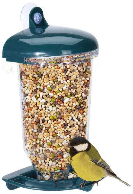 ProGarden Paukščių lesyklėlė ant langų su siurbtuku 23 cm - praktiška, tvirta ir funkcionali