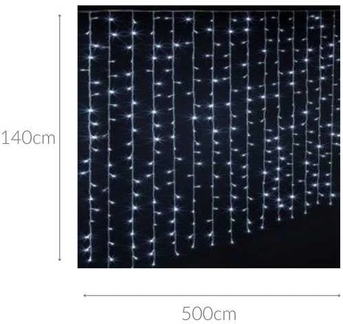 Fééric Lights and Christmas Šviesos užuolaida 150 LED, balta