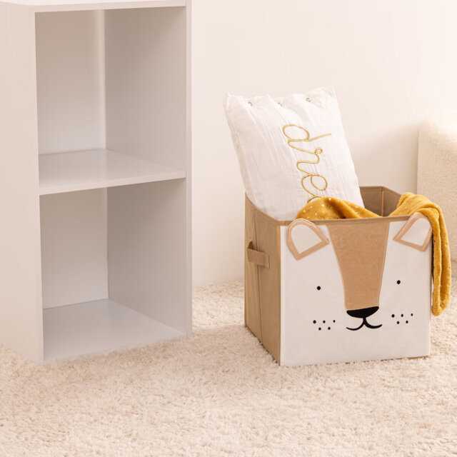 Atmosphera Createur Dinterieur ATMOSPHERA sulankstoma daiktadėžė LION, 29 x 29 cm