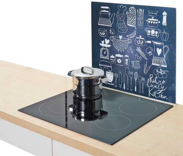 LOVELY KITCHEN stiklinė apsauginė plokštė viryklei — didelė, ZELLER