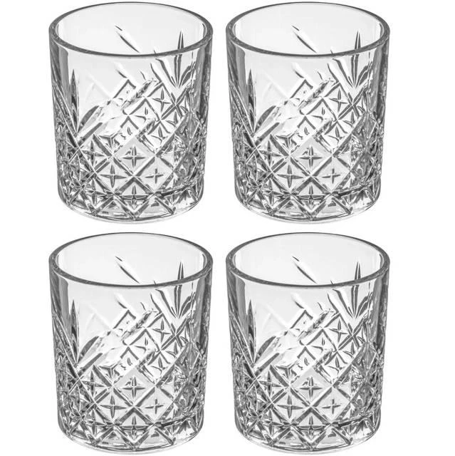 Pasabahce PIECES Žemas stiklas, 4 vnt., 345 ml
