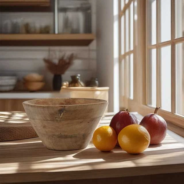 Excellent Houseware Puikūs namų apyvokos reikmenys Mango medžio dubuo, Ø 20 cm, raudonas