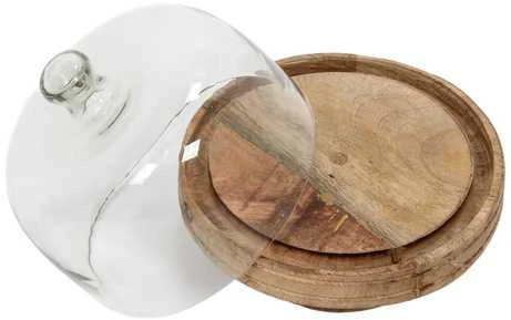 Home Styling Collection Mango medžio pyrago lėkštė, Ø 19 cm