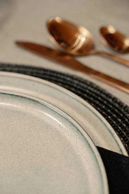 Excellent Houseware Rinkinys pietų servizas, dubuo, lėkštė, lėkštė, puodelis, 16 dalių