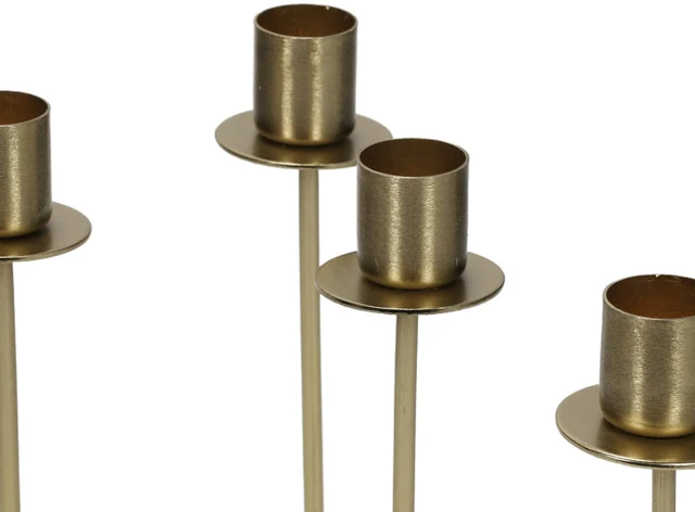 Žvakidė Atmosphera 204307, metalas, H20 cm, aukso