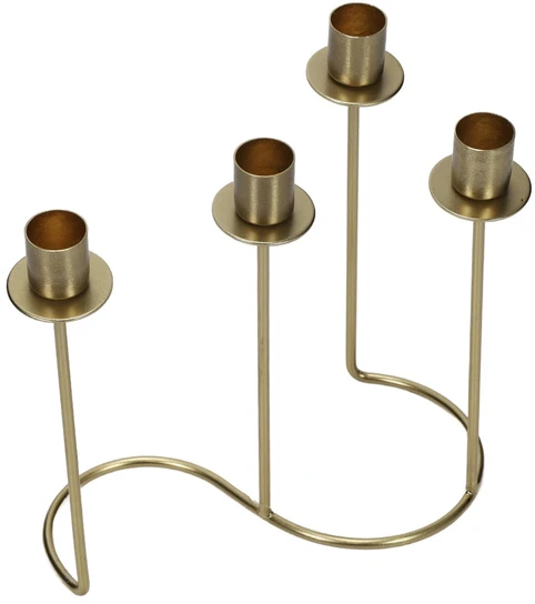 Žvakidė Atmosphera 204307, metalas, H20 cm, aukso
