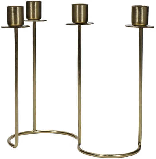 Žvakidė Atmosphera 204307, metalas, H20 cm, aukso