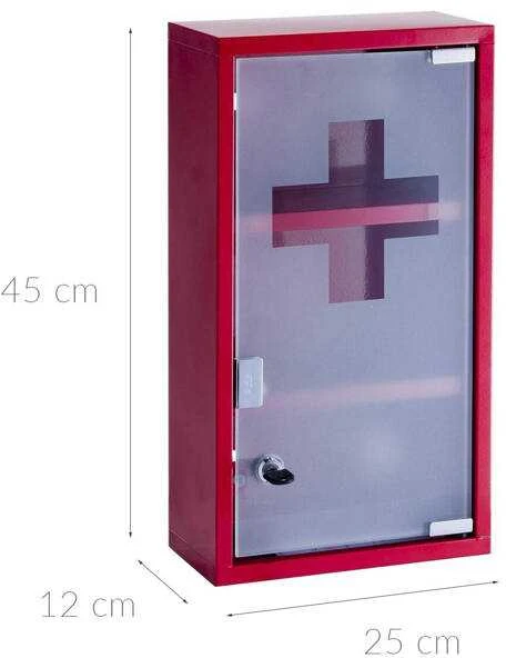 Medical cabinet, metal medicine cabinet - 3 levels, ZELLER