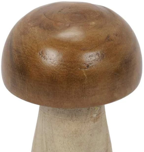 Home Styling Collection Medinė grybo figūrėlė, 15 cm