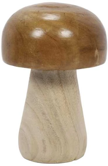 Home Styling Collection Medinė grybo figūrėlė, 20 cm