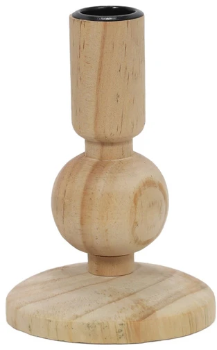 Home Styling Collection Medinė žvakidė, natūrali