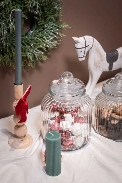 Home Styling Collection Medinė žvakidė, natūrali