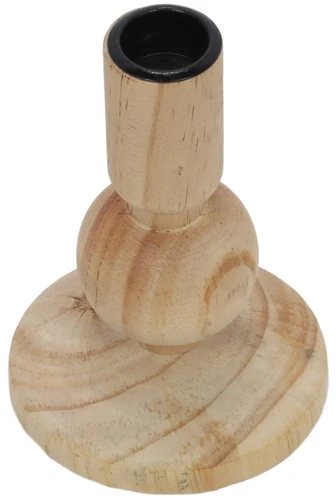 Home Styling Collection Medinė žvakidė, natūrali