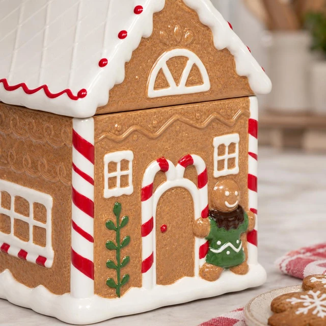 Atmosphera Gingerbread house-shaped cookie jar, 1.5 l