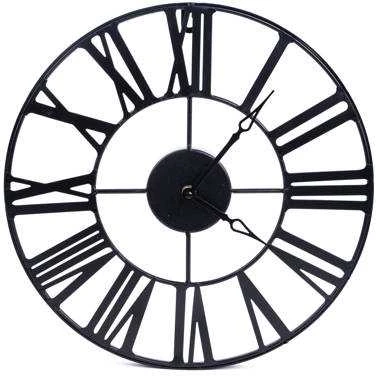 Atmosphera Metal sieninis laikrodis VINTAGE in juodos spalvos 36,5 cm