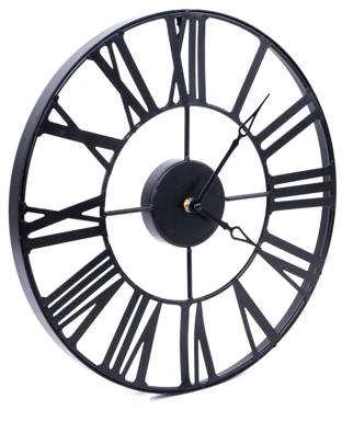 Atmosphera Metal sieninis laikrodis VINTAGE in juodos spalvos 36,5 cm