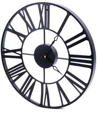 Atmosphera Metal sieninis laikrodis VINTAGE in juodos spalvos 36,5 cm