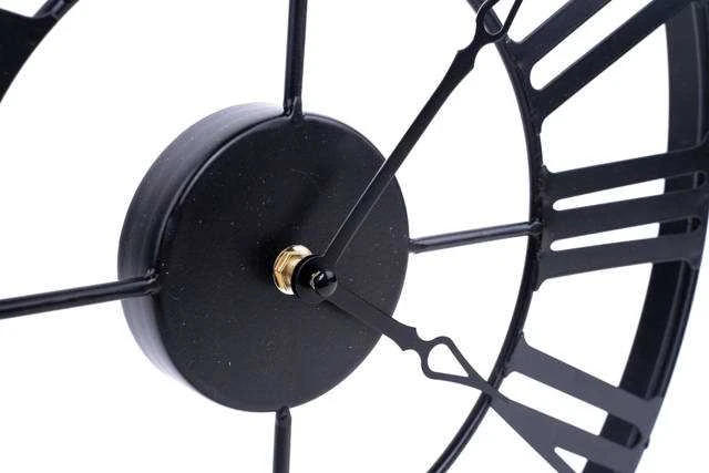 Atmosphera Metal sieninis laikrodis VINTAGE in juodos spalvos 36,5 cm