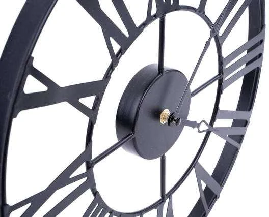 Atmosphera Metal sieninis laikrodis VINTAGE in juodos spalvos 36,5 cm