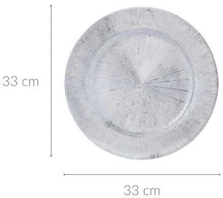 Home Styling Collection Metalinė apatinė plokštė, Ø 33 cm