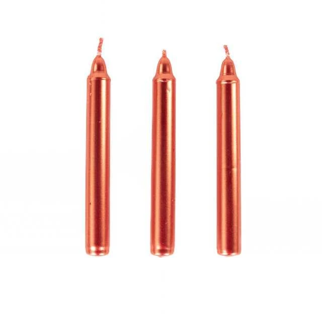 Home Styling Collection Metalinės parafino stalo žvakės, 10 cm