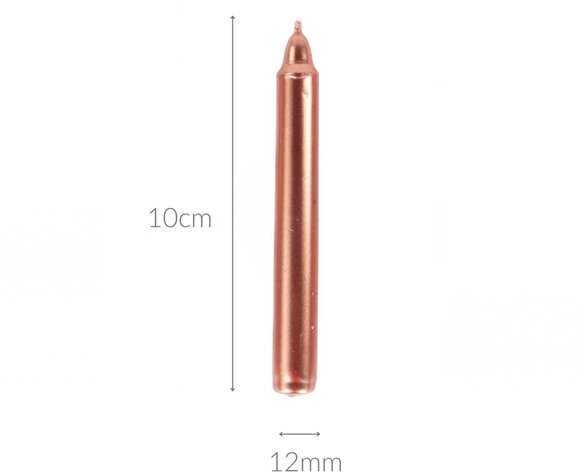 Home Styling Collection Metalinės parafino stalo žvakės, 10 cm