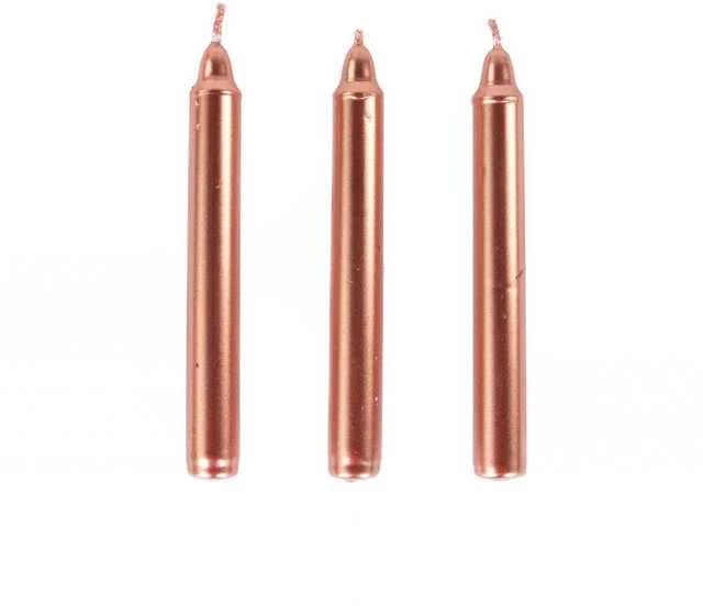 Home Styling Collection Metalinės parafino stalo žvakės, 10 cm